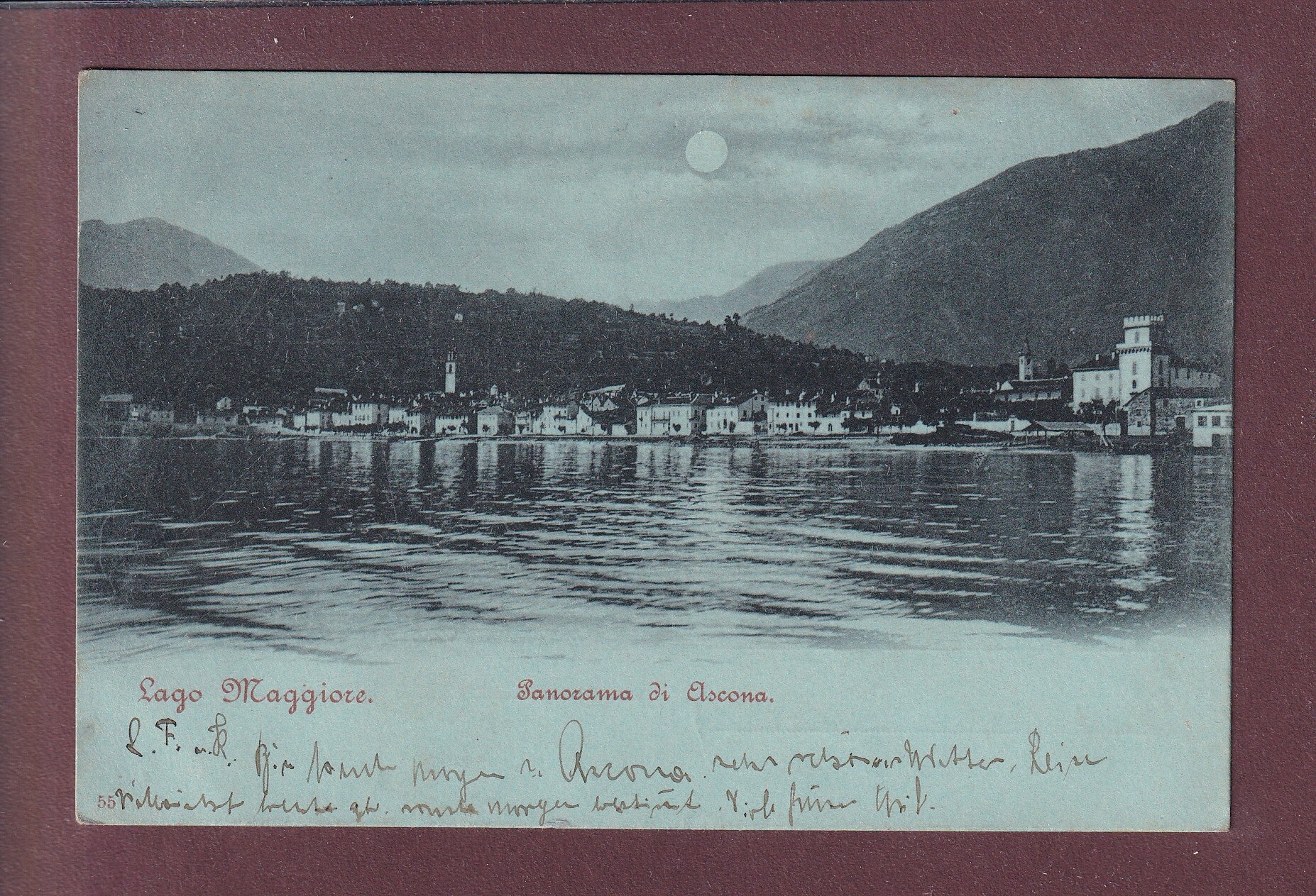 Panorama di ASCONA - Chiaro di luna - 1907