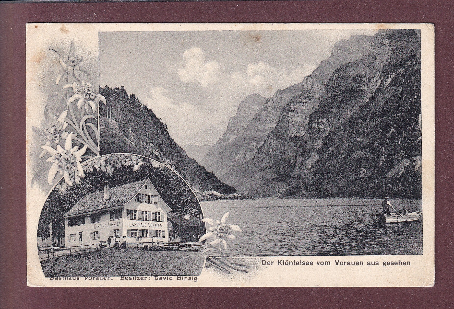 GASTHAUS VORAUEN - Klöntalsee - 1911