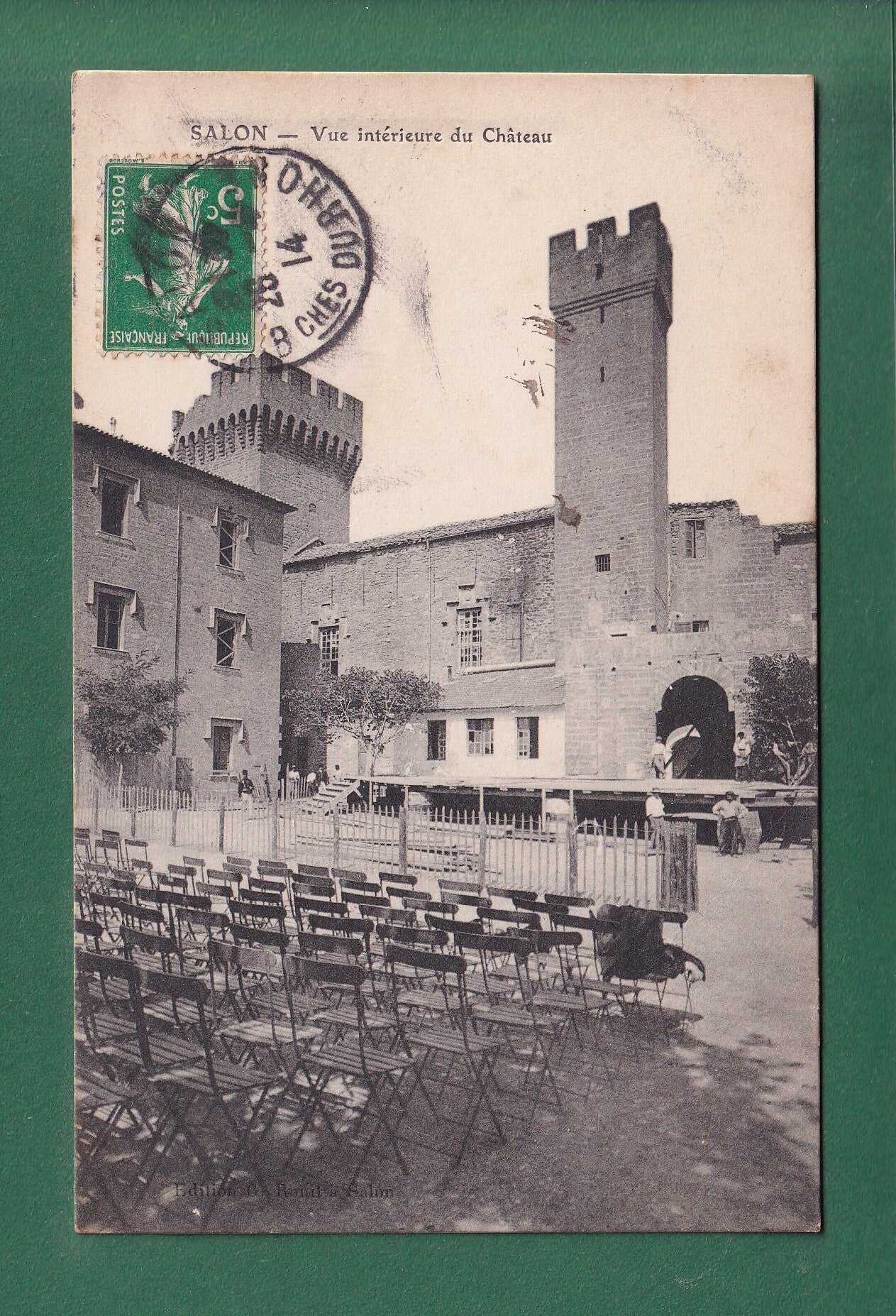 SALON - Château - Vue intérieure - 1914