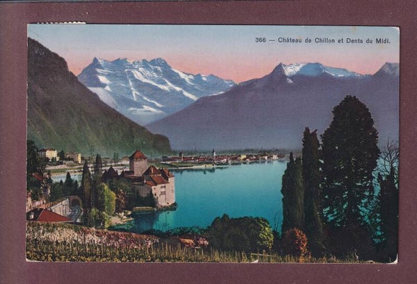 Château de CHILLON et Dents du midi - 1937