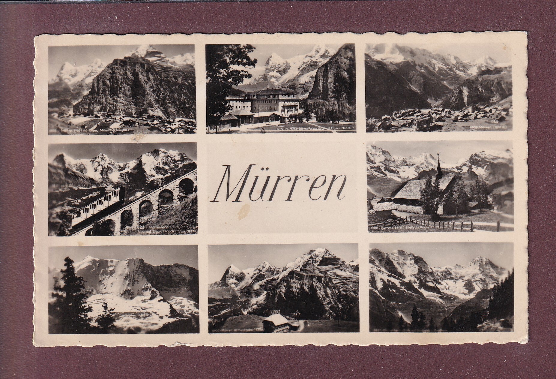 MÜRREN - 8 Bilder - 1949