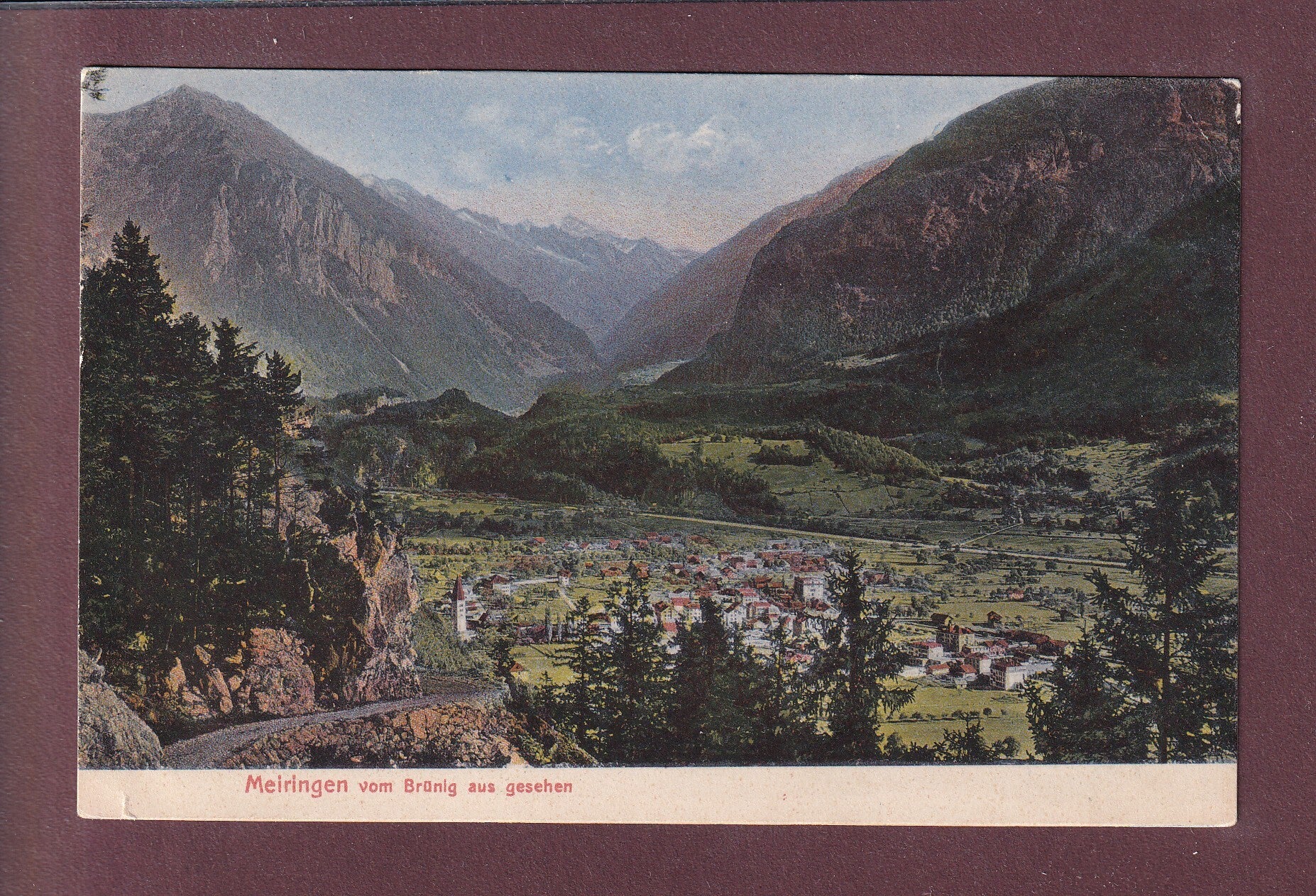 MEIRINGEN vom Brünig aus // Eckbug //