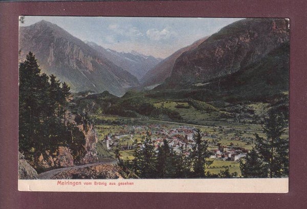 MEIRINGEN vom Brünig aus // Eckbug //