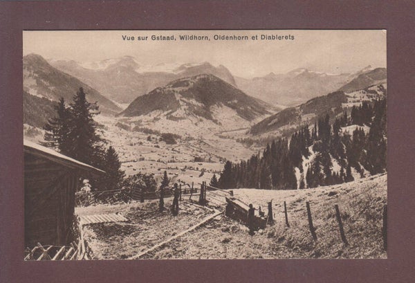 Vue sur GSTAAD - Wildhorn - Oldenhorn