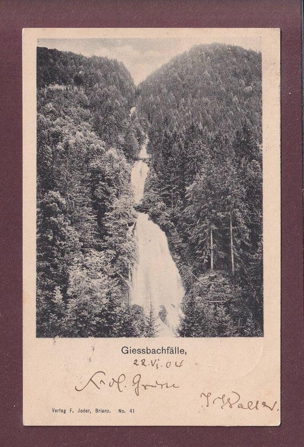 GIESSBACH-Fälle - 1904