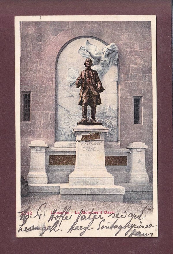 LAUSANNE - Monument Davel - 1910