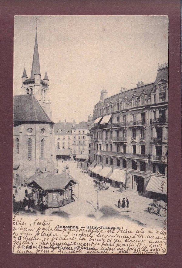 LAUSANNE - St. François - Kiosque - 1904