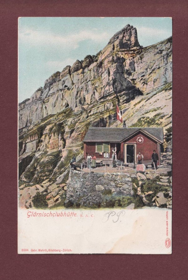 GLÄRNISCHCLUBHÜTTE - 1903 Langstempel