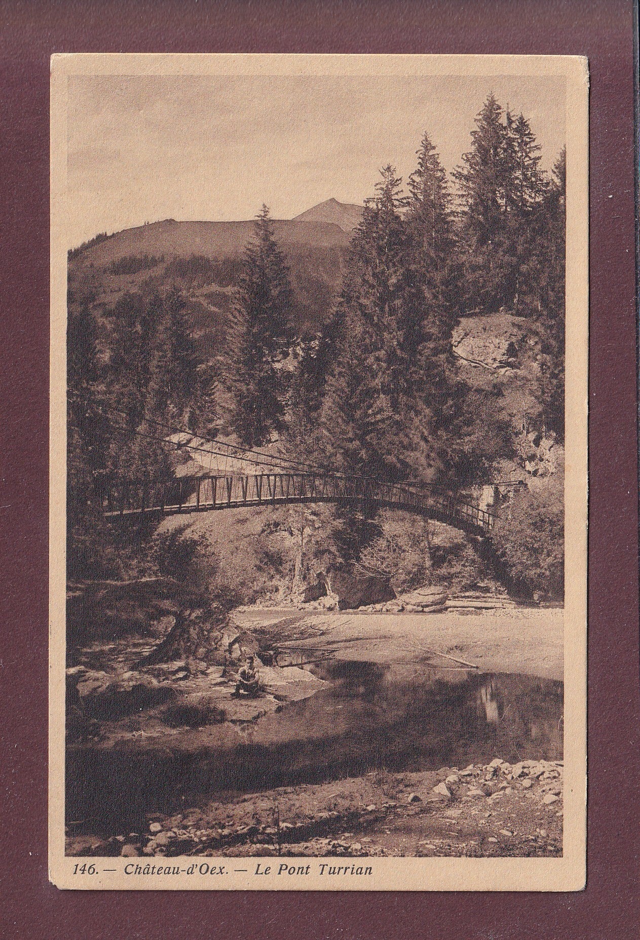 CHÂTEAU D'OEX - Pont Turrian - 1911