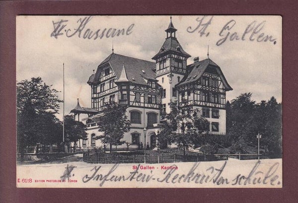ST. GALLEN - Kantine - 1915 Feldpost