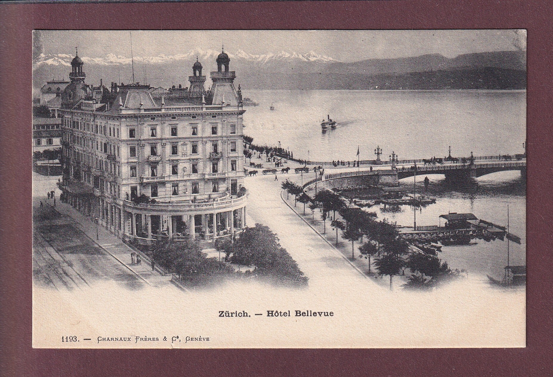 ZÜRICH - Hôtel Bellevue - Charnaux Frères