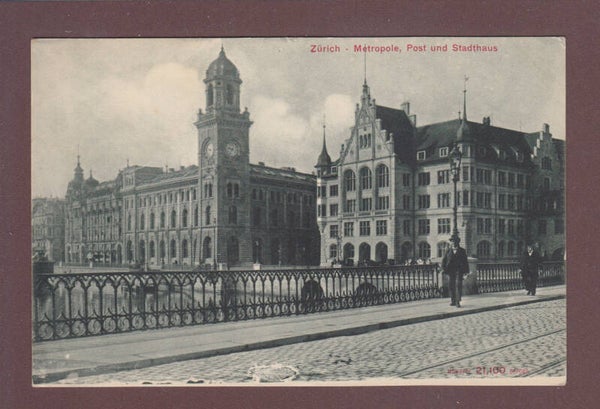 ZÜRICH - Métropole - Post - Leute