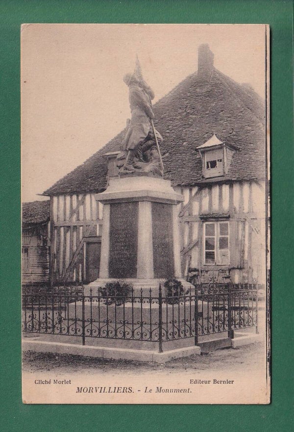 MORVILLIERS - Le Monument - 1924