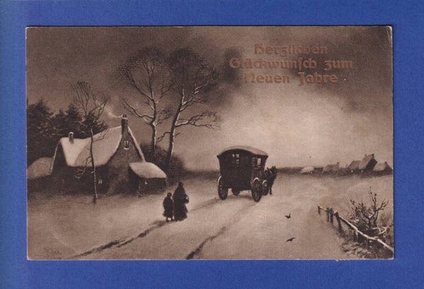 NEUJAHR - Landschaft - Schnee - 1914