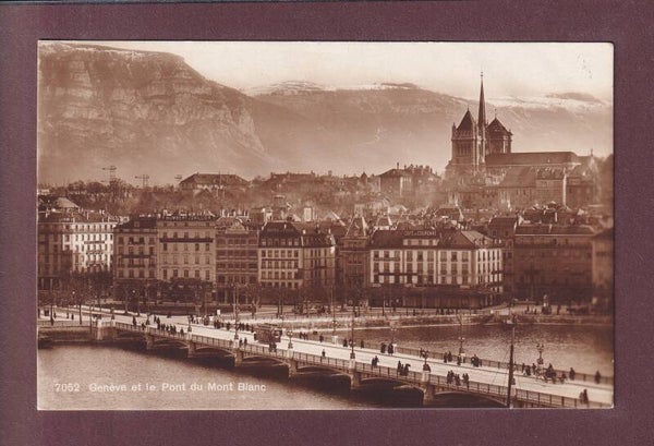 GENEVE - Pont du Mont-Blanc - Café de la Couronne