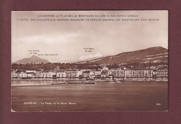GENEVE - Rade - Mont-Blanc - Publicité Les Voirons