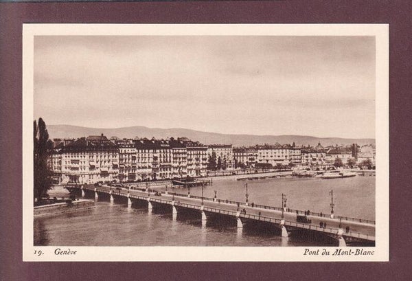 GENEVE - Pont du Mont-Blanc