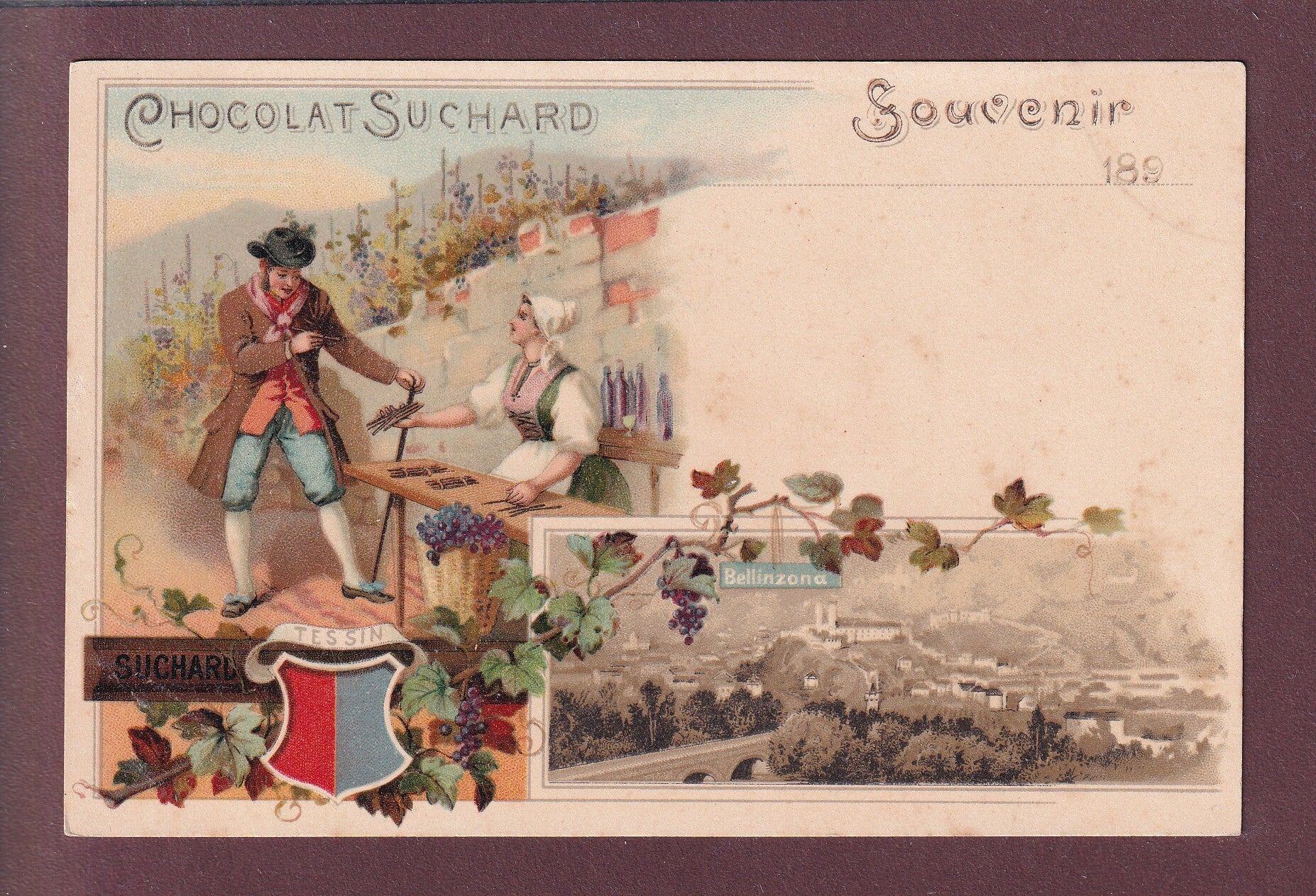 Souvenir de BELLINZONA - Chocolat Suchard