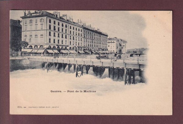 GENEVE - Pont de la machine