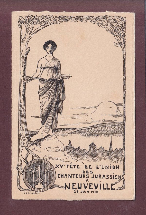 LA NEUVEVILLE - Chanteurs jurassiens 1914