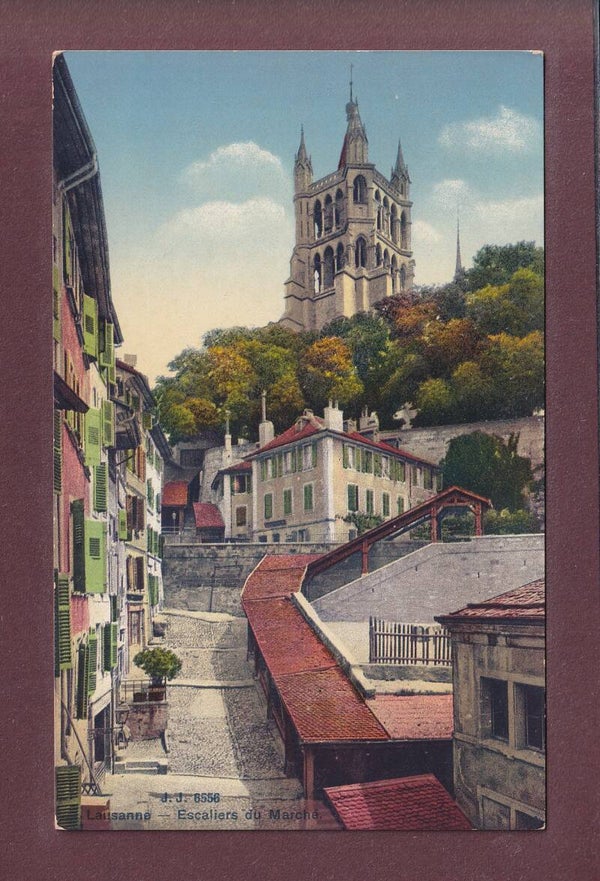 LAUSANNE - Escaliers du marché