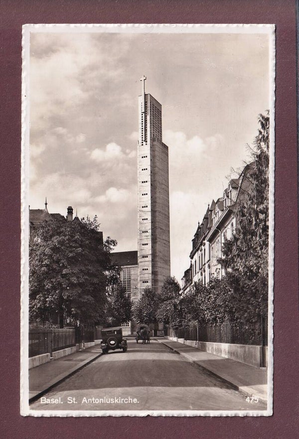 BASEL - St. Antoniuskirche - Auto