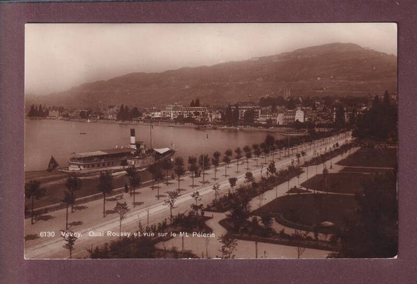 VEVEY - Quai Roussy - Bateau CGN LAUSANNE - 1925