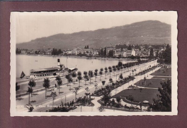 VEVEY - Quai Roussy - Bateau CGN LAUSANNE - 1934