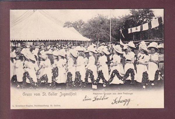 Gruss vom ST. GALLEN - Jugendfest - Mädchen Gruppe