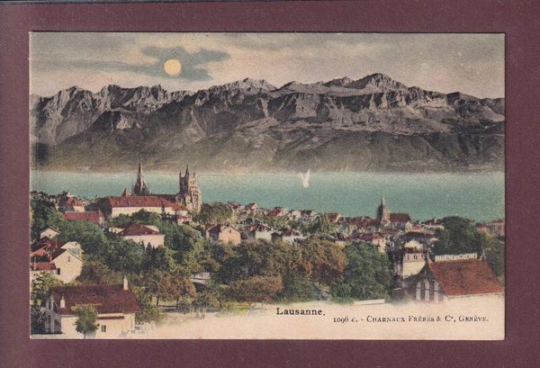 LAUSANNE au clair de lune - 1906 Charnaux Frères