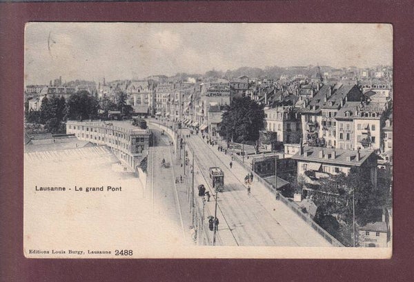 LAUSANNE - Grand Pont - Pas de tour - Tram // blessures //