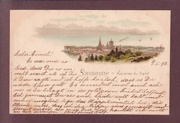 LAUSANNE - Vue prise du Signal - 1898