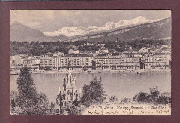 GENEVE - Partie de la Rade - 1915