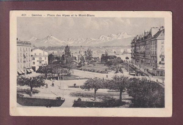 GENEVE - Place des Alpes - 1919