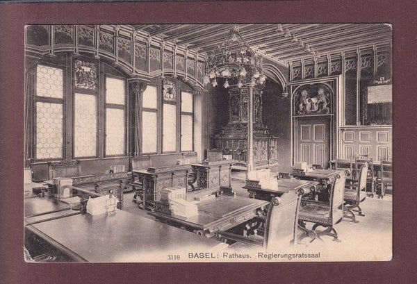 BASEL - Rathaus - Regierungsratsaal - 1915