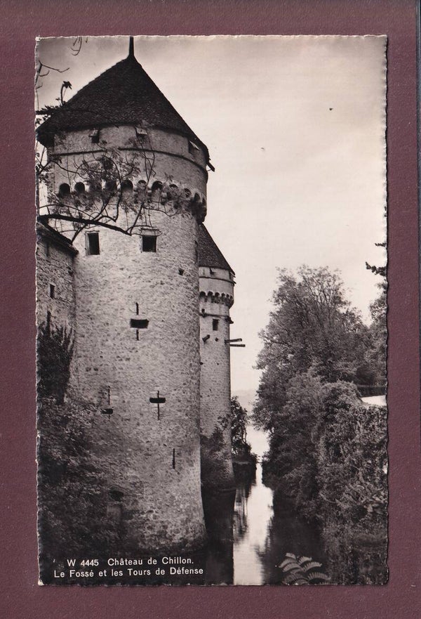 Château de CHILLON - Fossé et Tours de défense - 1948