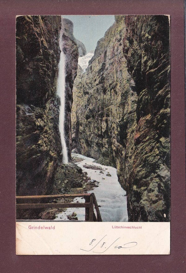 Grindelwald - LÜTSCHINESCHLUCHT - 1910