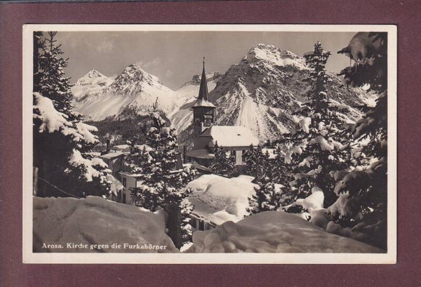 AROSA - Kirche gegen Furkahörner