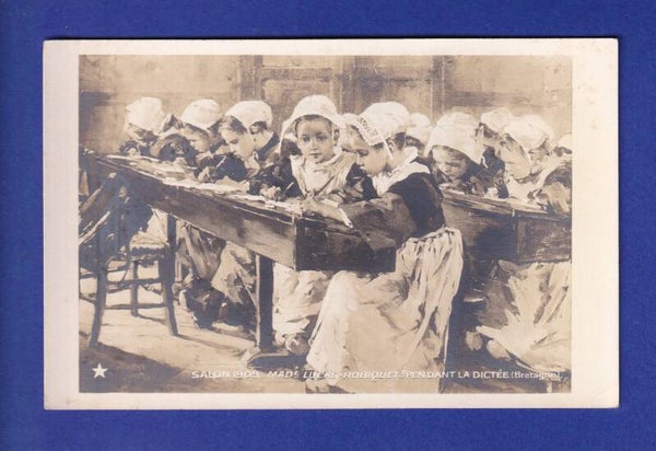 ENFANT - Pendant la dictée en Bretagne // pli d'angle //