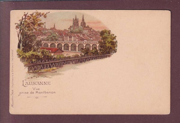 LAUSANNE - Vue prise de Montbenon