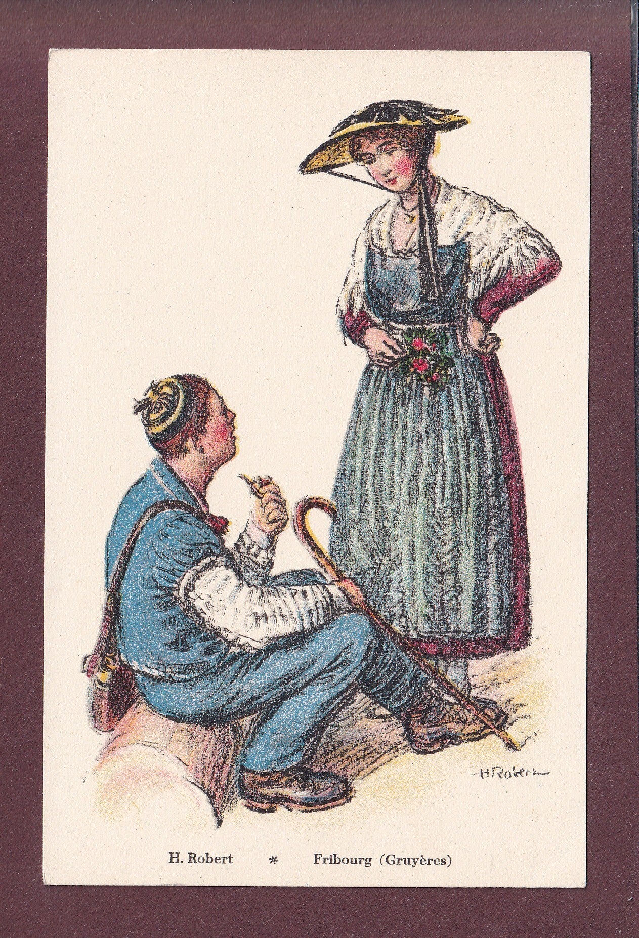 Costumes du canton de Fribourg - GRUYERES