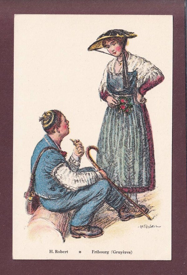 Costumes du canton de Fribourg - GRUYERES
