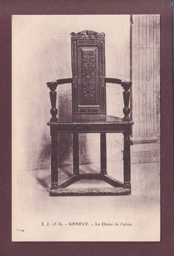 GENEVE - Chaise de Calvin