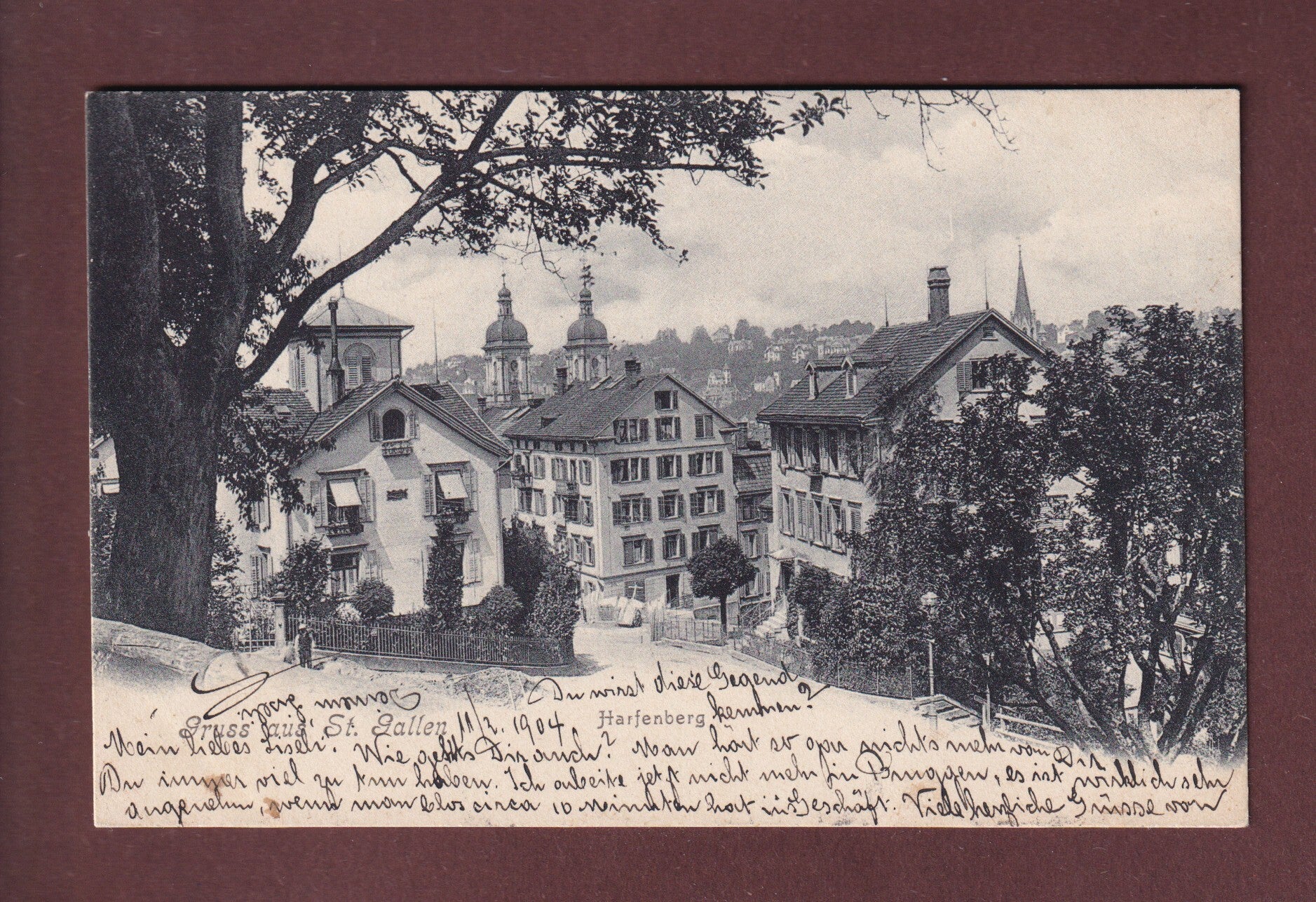 ST. GALLEN - Harfenberg - 1904
