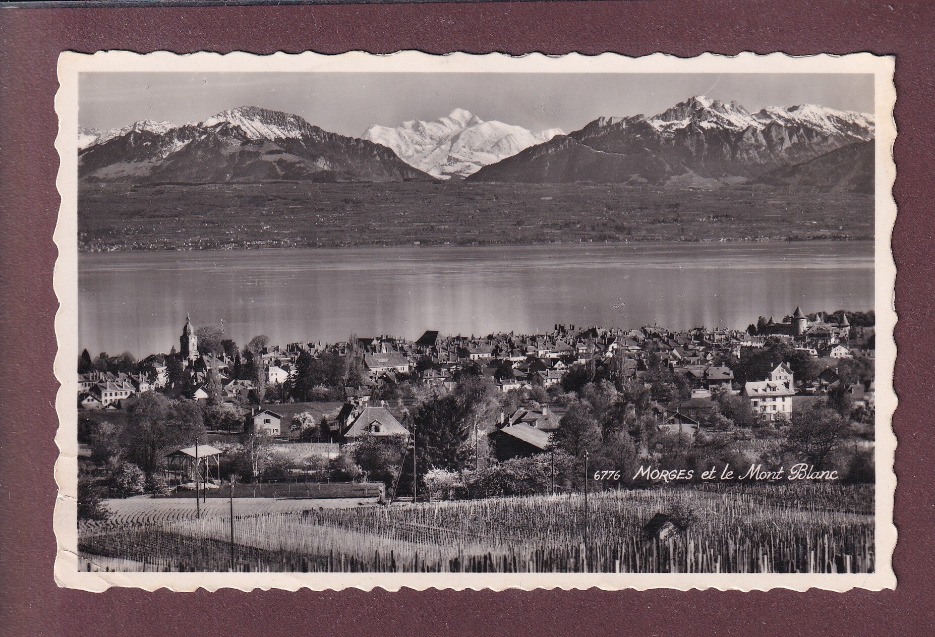 MORGES et le Mont-Blanc - 1951