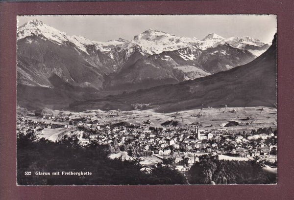 GLARUS mit Freibergkette - 1950