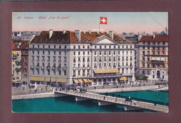 GENEVE - Hôtel des Bergues - 1929