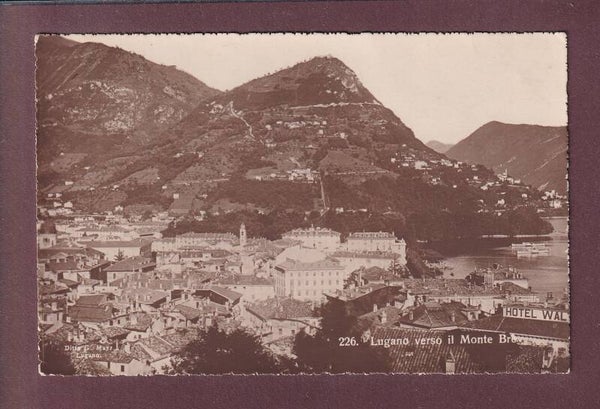 LUGANO verso il Monte Brè - 1923