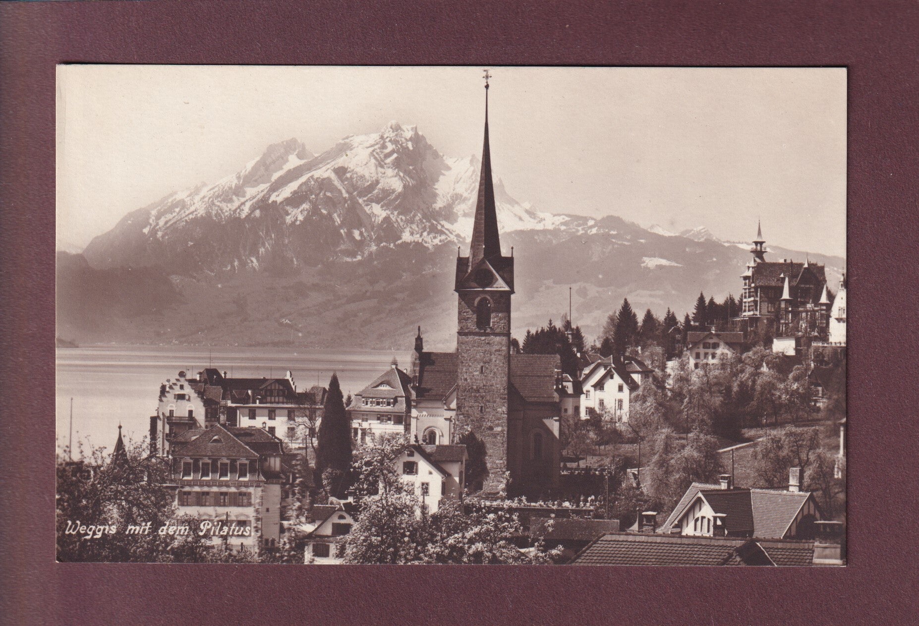WEGGIS - Kirche - Pilatus