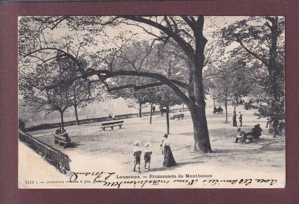 LAUSANNE - Promenade de Montbenon - 1903 Charnaux Frères